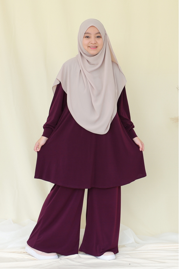 Luna Blouse - Eggplant